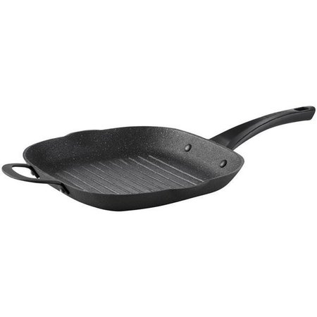 THE ROCK BY STARFRIT The Rock by Starfrit 060903-004-0000 11 x 11 in. Cast Iron Grill Pan 060903-004-0000